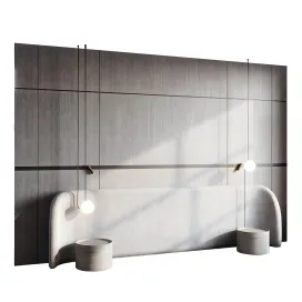 Headboard wall panel